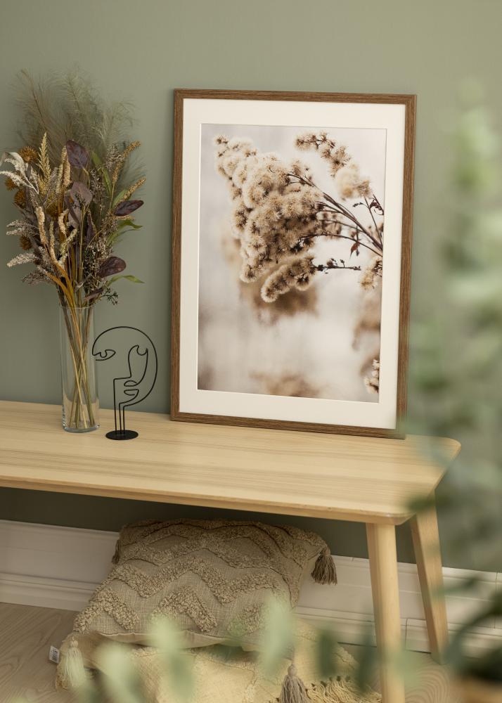 Rāmis Stilren auksti brūns 50x70 cm - Paspartu balts 16x23 Inches