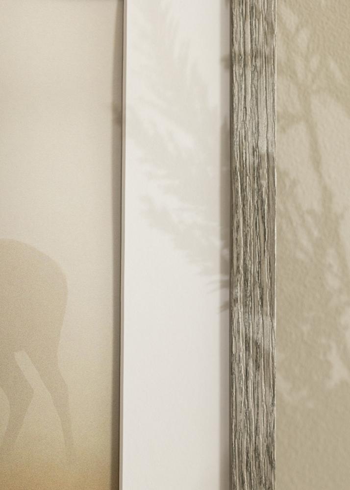 Rāmis Stilren pelēks ozols 40x50 cm - Paspartu Balts 30x40 cm