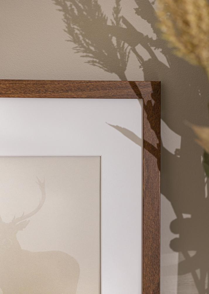 Rāmis Stilren Silti brūns 40x40 cm - Paspartu Balts 28x28 cm