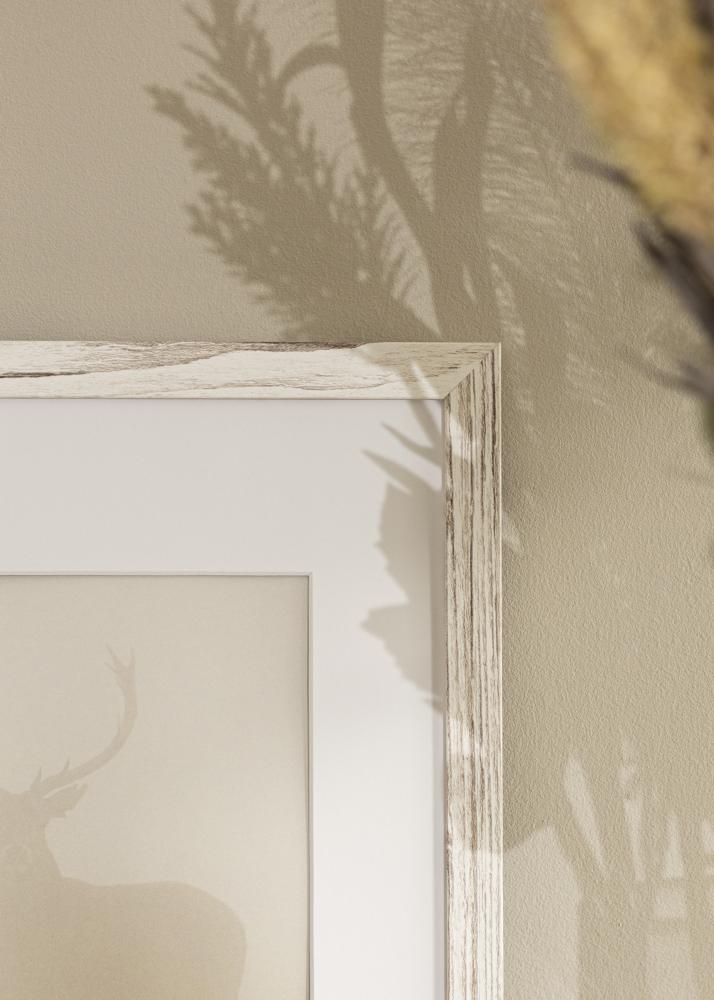 Rāmis Stilren Vintage Balts 30x40 cm - Paspartu Balts 21x29,7 cm