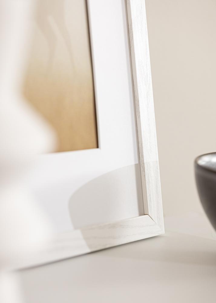 Rāmis Stilren Baltais ozols 40x50 cm - Paspartu Balts 12x15 Inches