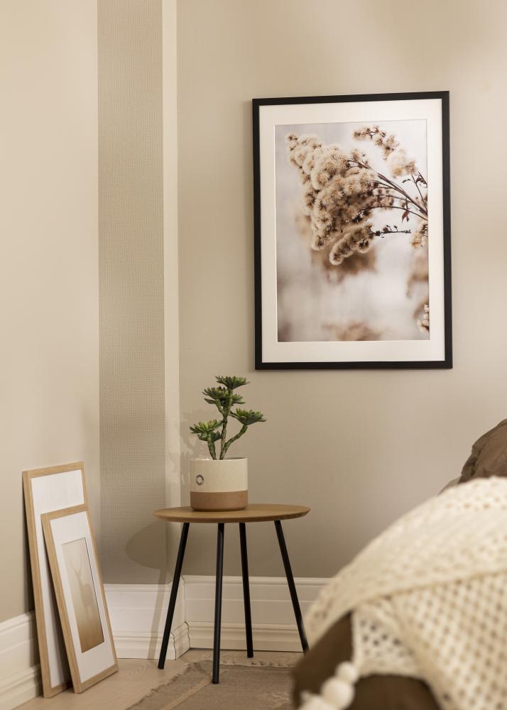 Rāmis Stilren Melns 65x65 cm - Paspartu Balts 22x22 Inches