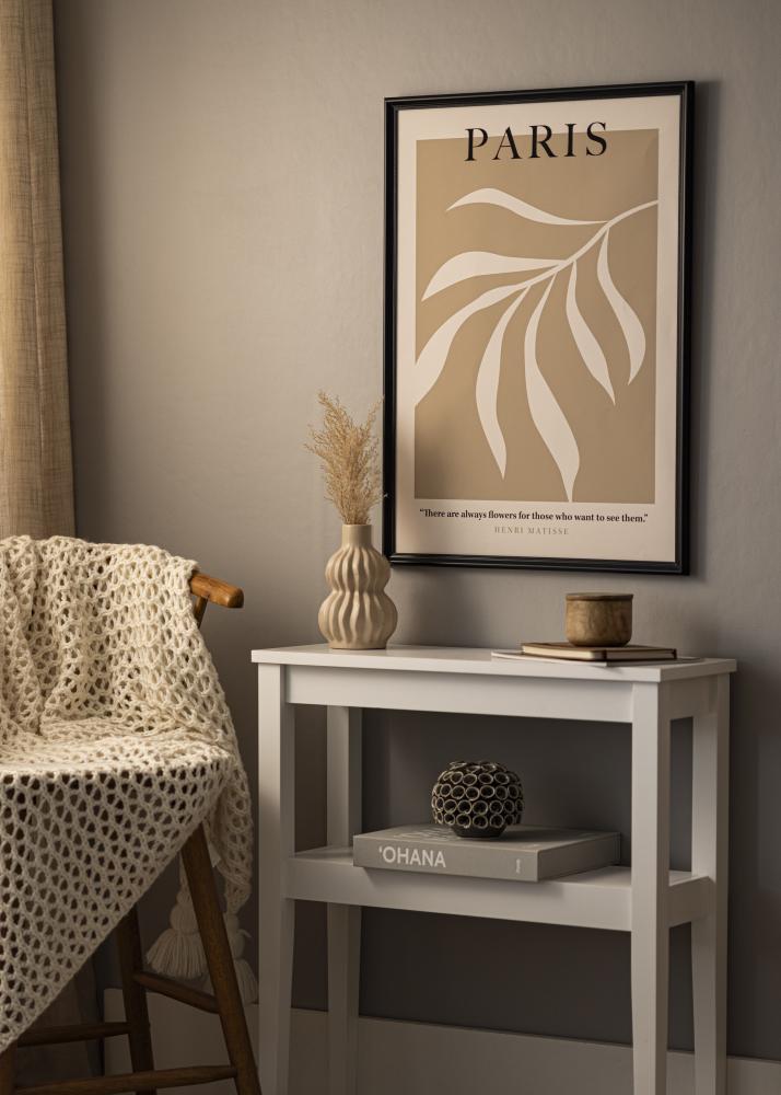 Rāmis Gala Melns 13x18 cm - Paspartu Balts B7 88x125 mm