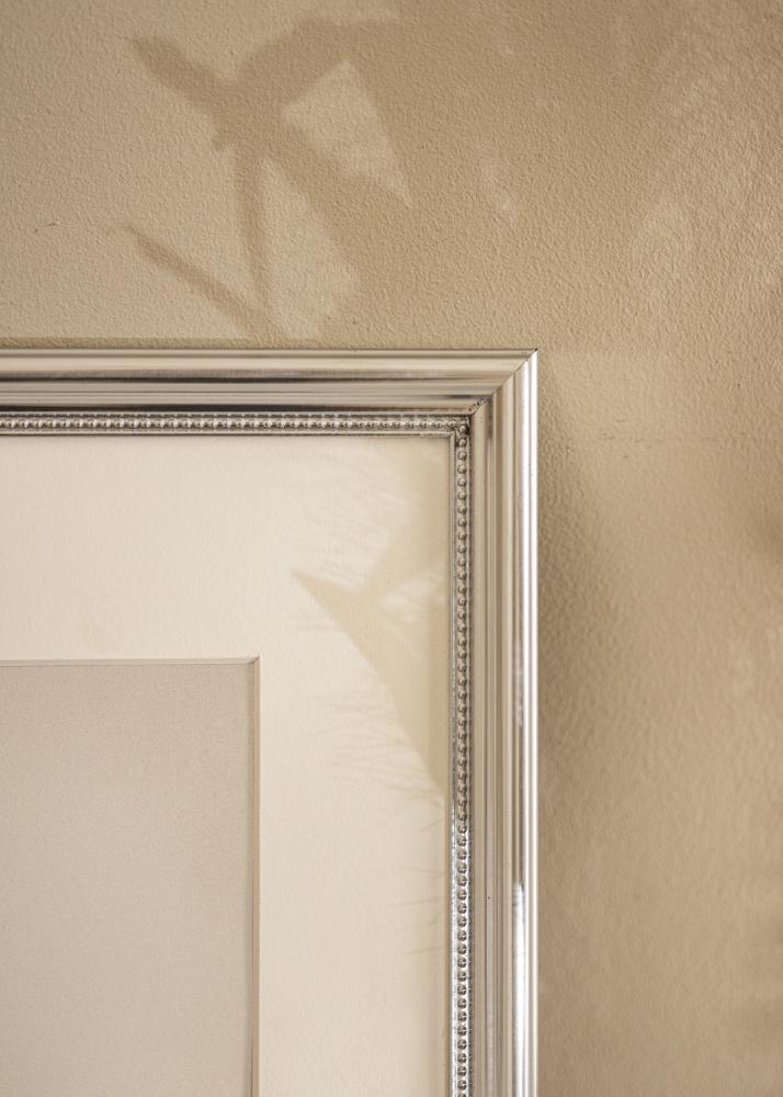 Rāmis Gala Sudrabs 50x70 cm - Paspartu Balts 39x60 cm