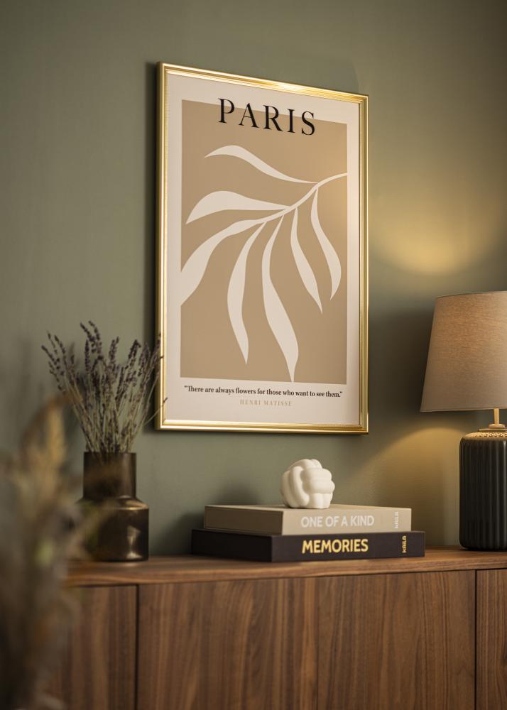 Rāmis Gala Zelts 40x50 cm - Paspartu Balts 30x38 cm