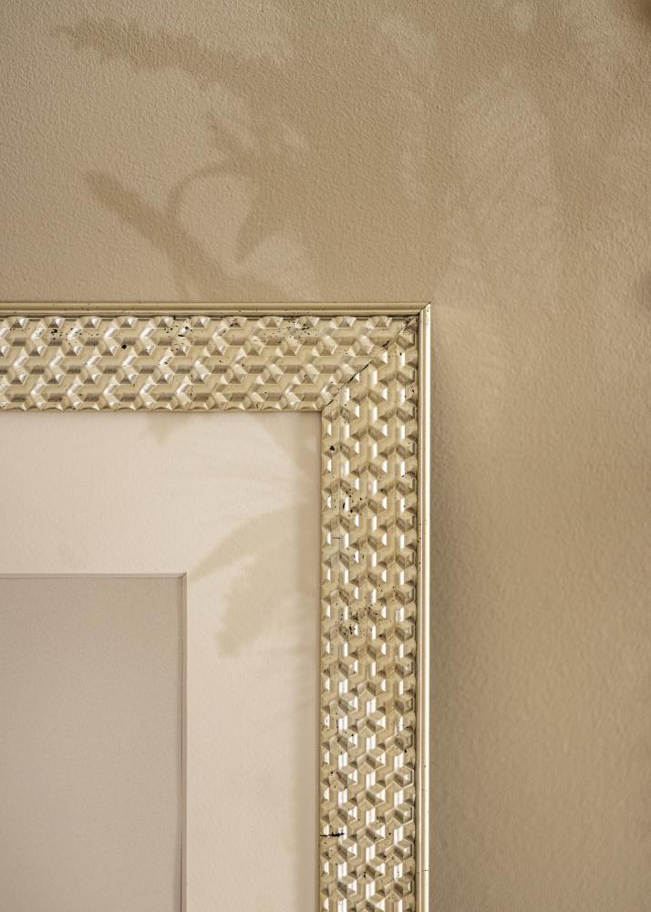 Rāmis Grace Sudrabs 40x50 cm - Paspartu Balts 31x41 cm