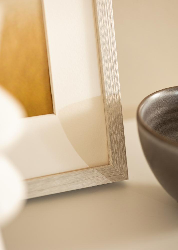 Rāmis Ares Balts Ozols 40x40 cm  - Paspartu Balts 12x12  inches