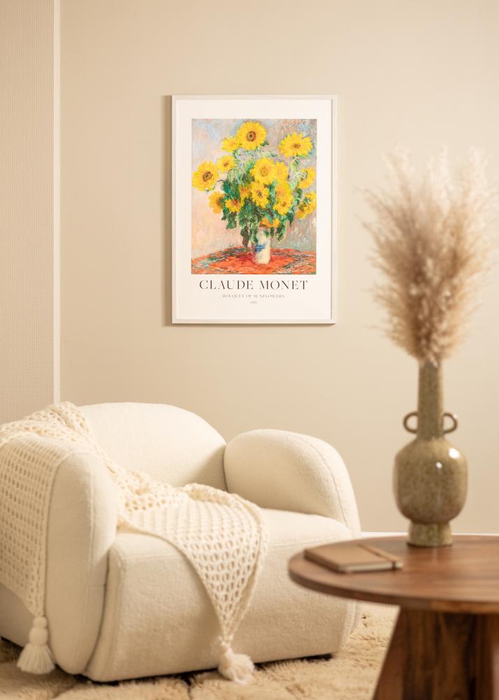 Rāmis Ares Balts Ozols 40x40 cm  - Paspartu Balts 12x12  inches