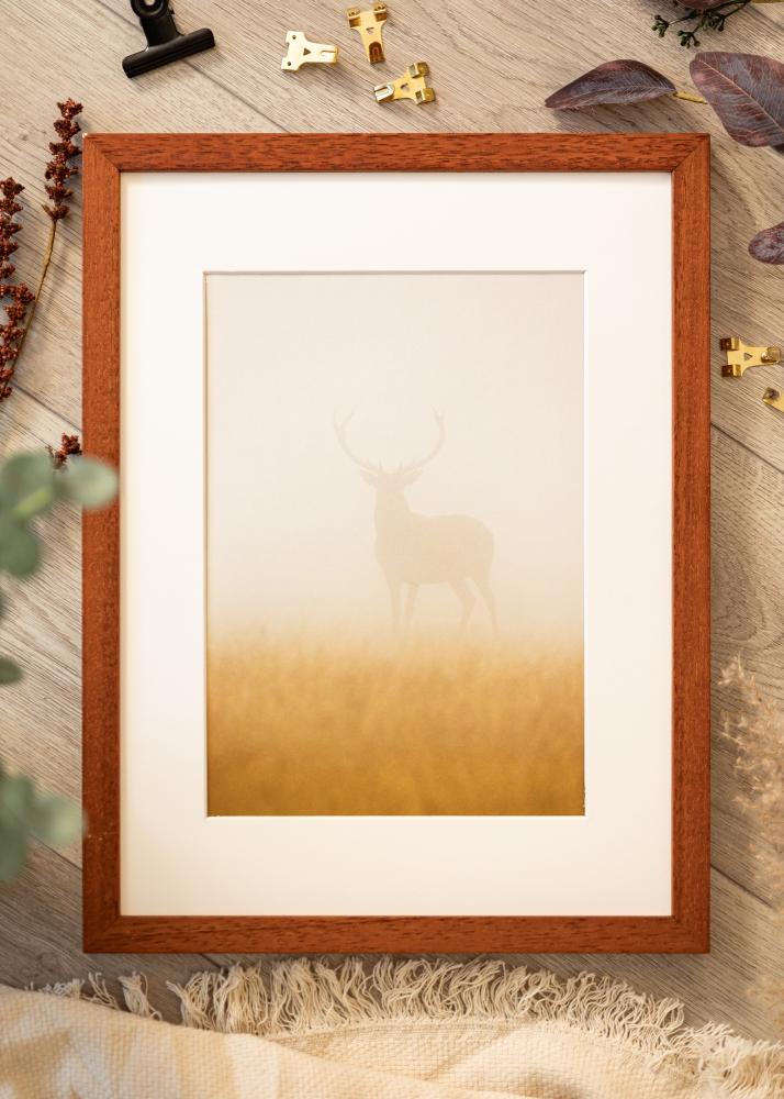 Rāmis Hermes Ķirsis 42x59,4 cm - Paspartu Balts 25x38 cm