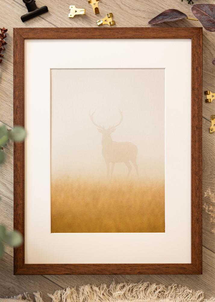 Rāmis Hermes Teak 56x71 cm - Paspartu Balts 46x61 cm