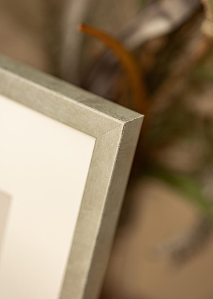 Rāmis Ares Sudrabs 50x50 cm - Paspartu Balts 39x39 cm