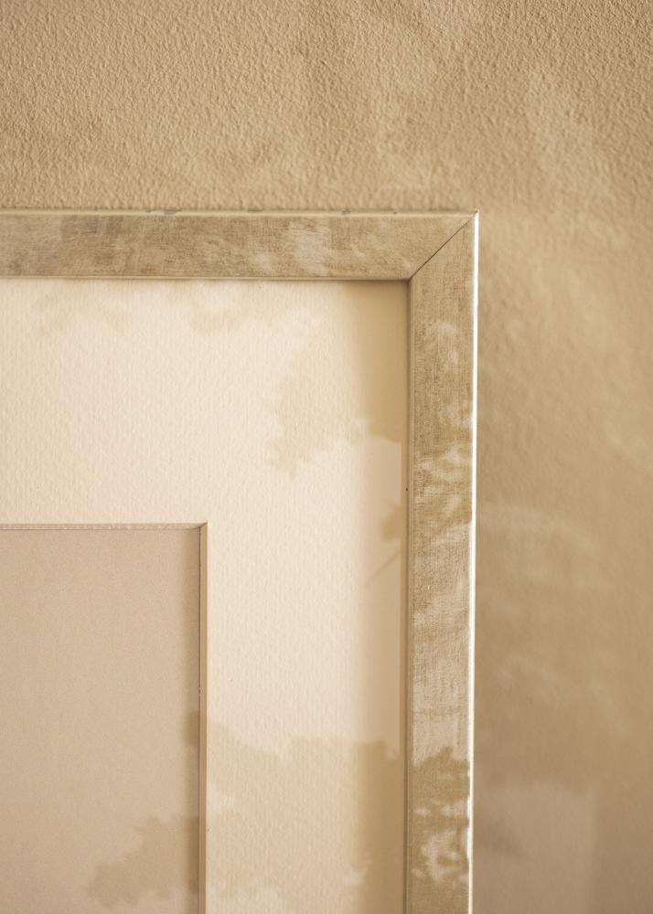 Rāmis Ares Sudrabs 50x50 cm - Paspartu Balts 39x39 cm