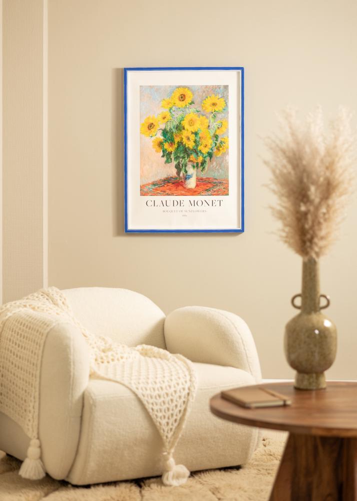 Rāmis Diana zils 50x70 cm - Paspartu Balts 33x56 cm