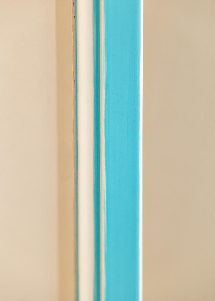 Rāmis Diana Gaiši zils 24x30 cm - Paspartu Balts 6x8 Inches