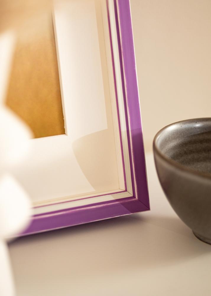 Rāmis Diana violets 20x25 cm - Paspartu Balts B6 125x176 mm