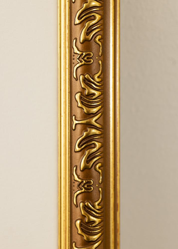 Rāmis Swirl Zelts 50x70 cm - Paspartu Balts 40x60 cm