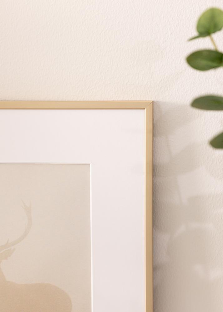 Alumīnija rāmis Misiņš 42x59,4 cm - Paspartu Balts 25x38 cm