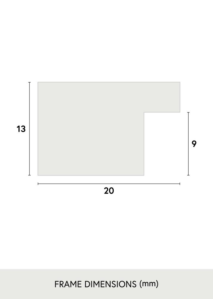 Rāmis Jämtland Akrila stikls Melns 25x60 cm