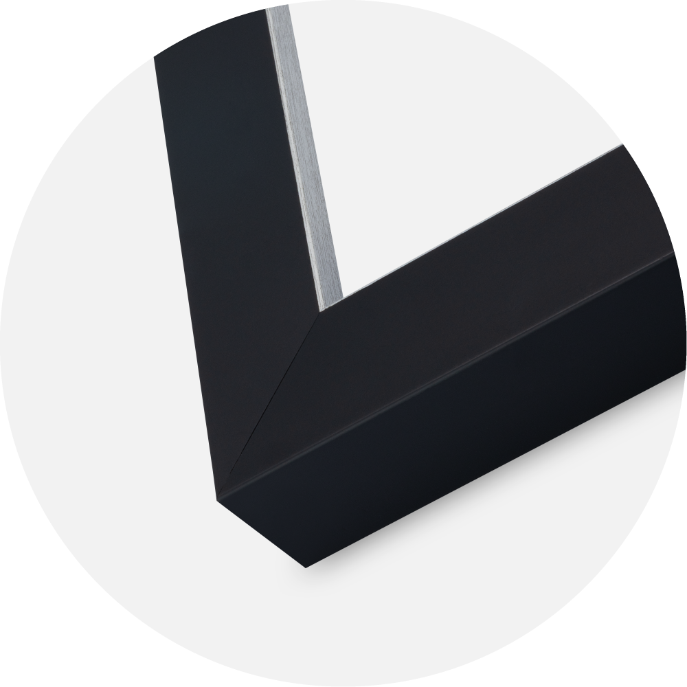 Rāmis Sussex Akrila stikls Melns/Sudrabs 50x50 cm