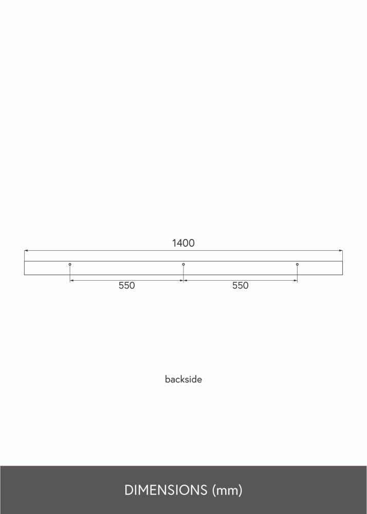 KAILA Bilžu plaukts Melns 140 cm