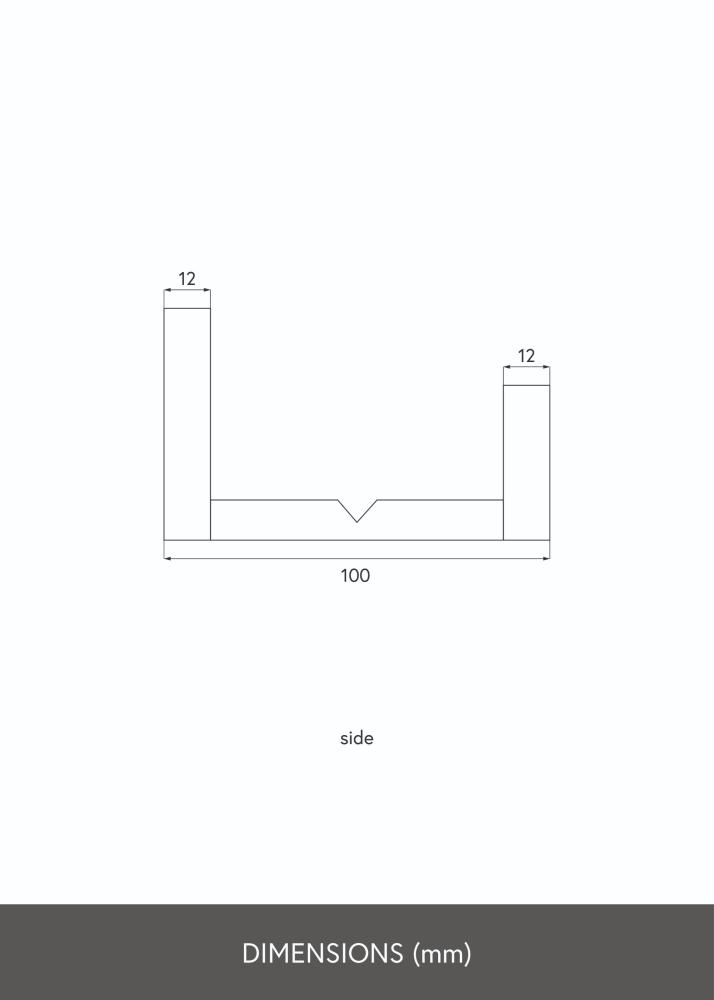 KAILA Attēlu plaukts Balts 150 cm