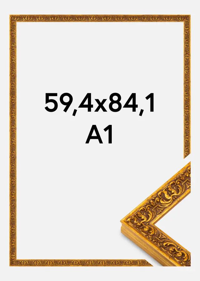 Rāmis Amber Akrylglas Zelts 59,4x84,1 cm (A1)
