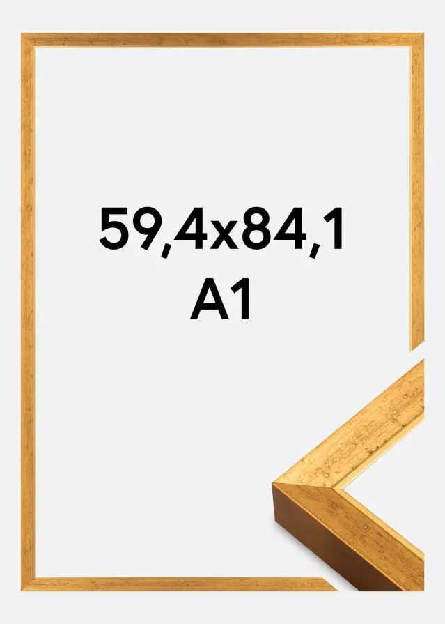 Rāmis Brema Akrila stikls Zelts 59,4x84,1 cm (A1)