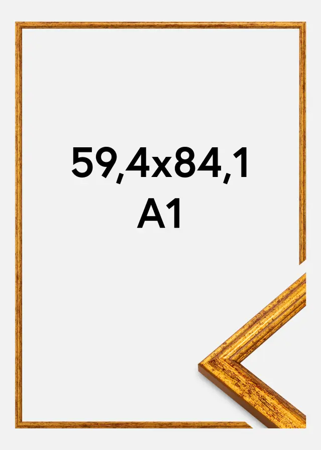 Rāmis Claudia Akrila stikls Zelts 59,4x84,1 cm (A1)