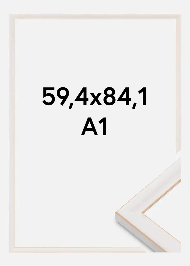 Rāmis Marie Claire Akrila stikls Balts 59,4x84,1 cm (A1)