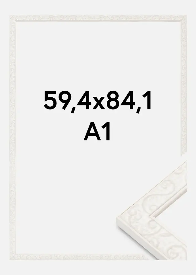 Rāmis Milton Akrīla Stikls Balts 59,4x84,1 cm (A1)