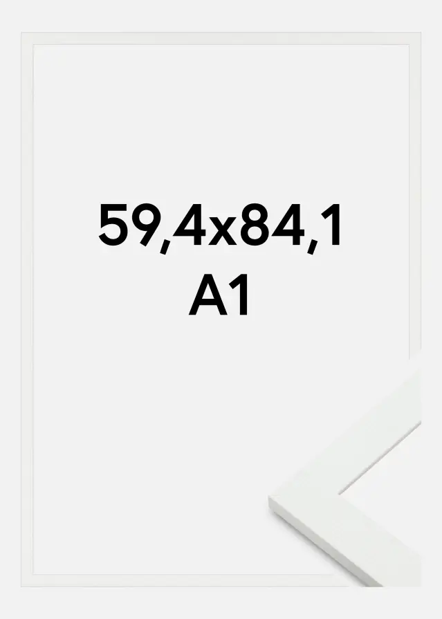 Rāmis Sandra Akrila Stikls Balts 59,4x84,1 cm (A1)