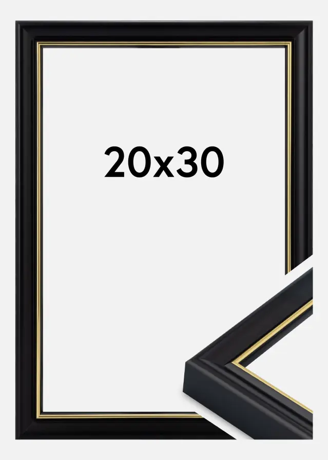 Rāmis Canterbury Akrila stikls Melns 20x30 cm