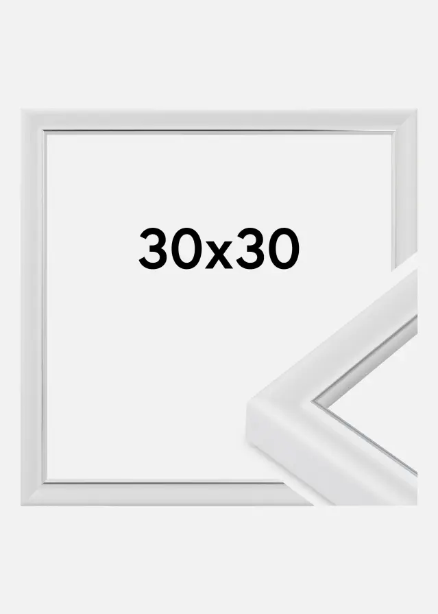 Rāmis Canterbury Akrila stikls Balts 30x30 cm