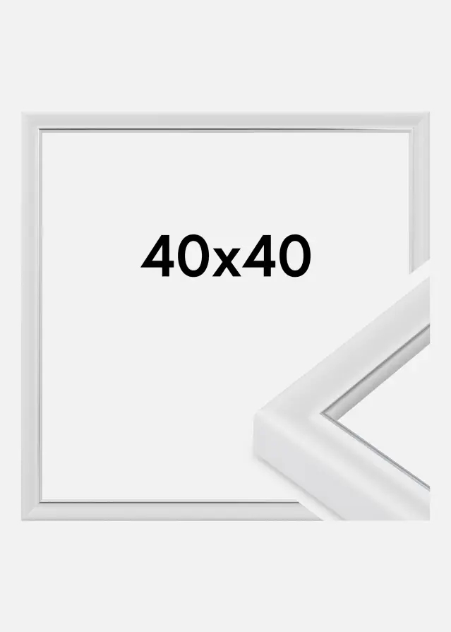 Rāmis Canterbury Akrila stikls Balts 40x40 cm