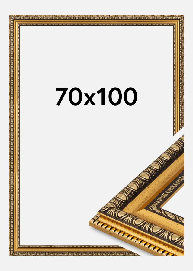 Rāmis Ornato Akrila stikls Gold 70x100 cm