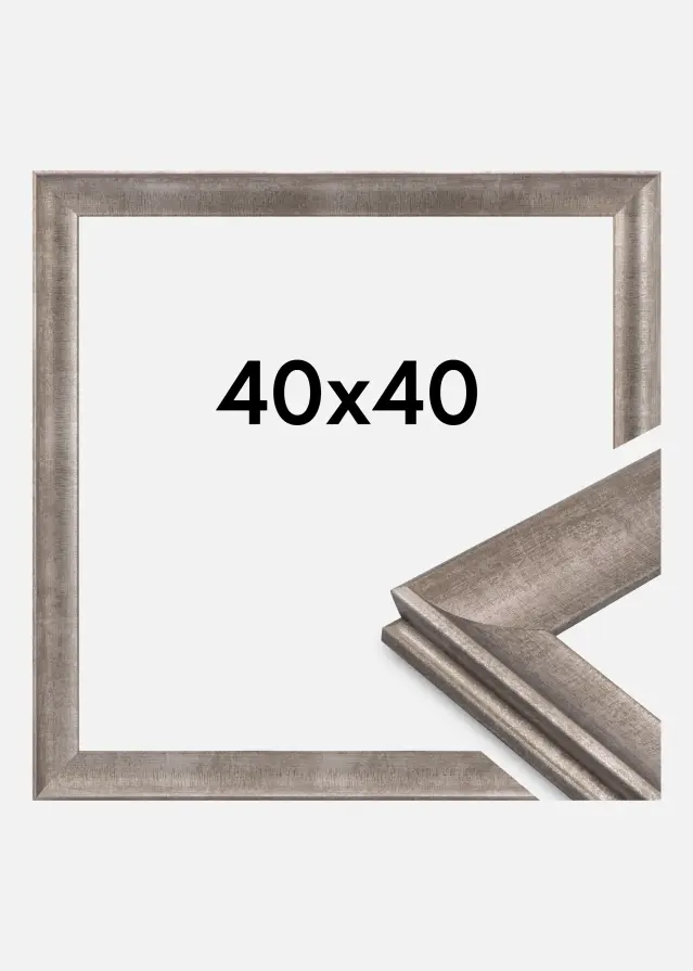 Rāmis Conca Akrila stikls Sudrabs 40x40 cm