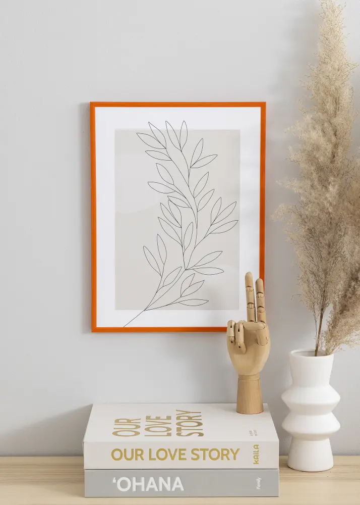 Rāmis New Lifestyle Oranžs 60x80 cm - Paspartu Balts 50x70 cm