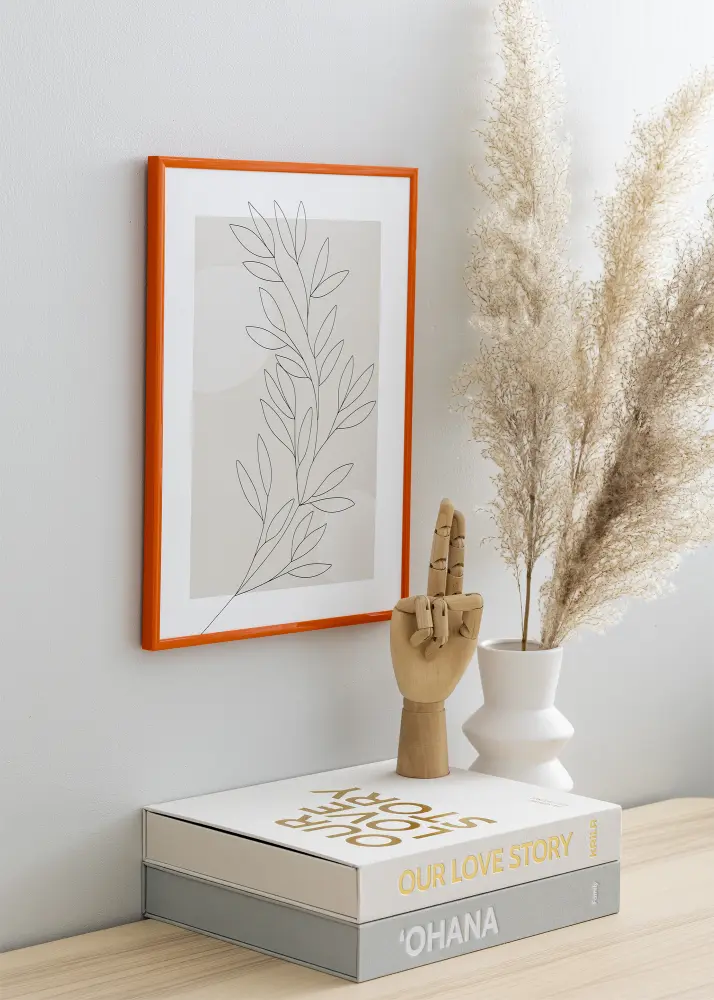 Rāmis New Lifestyle Oranžs 60x80 cm - Paspartu Balts 50x70 cm