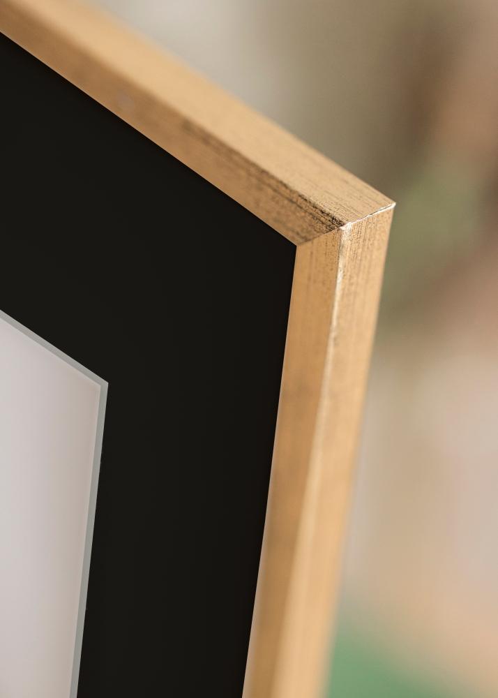 Rāmis Galant Zelta 30x40 cm - Paspartū Melns 18x27 cm