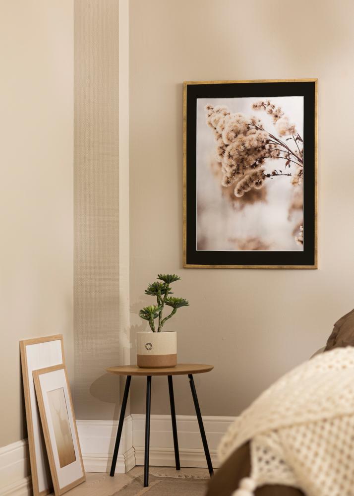 Rāmis Galant Zelta 30x40 cm - Paspartū Melns 18x27 cm