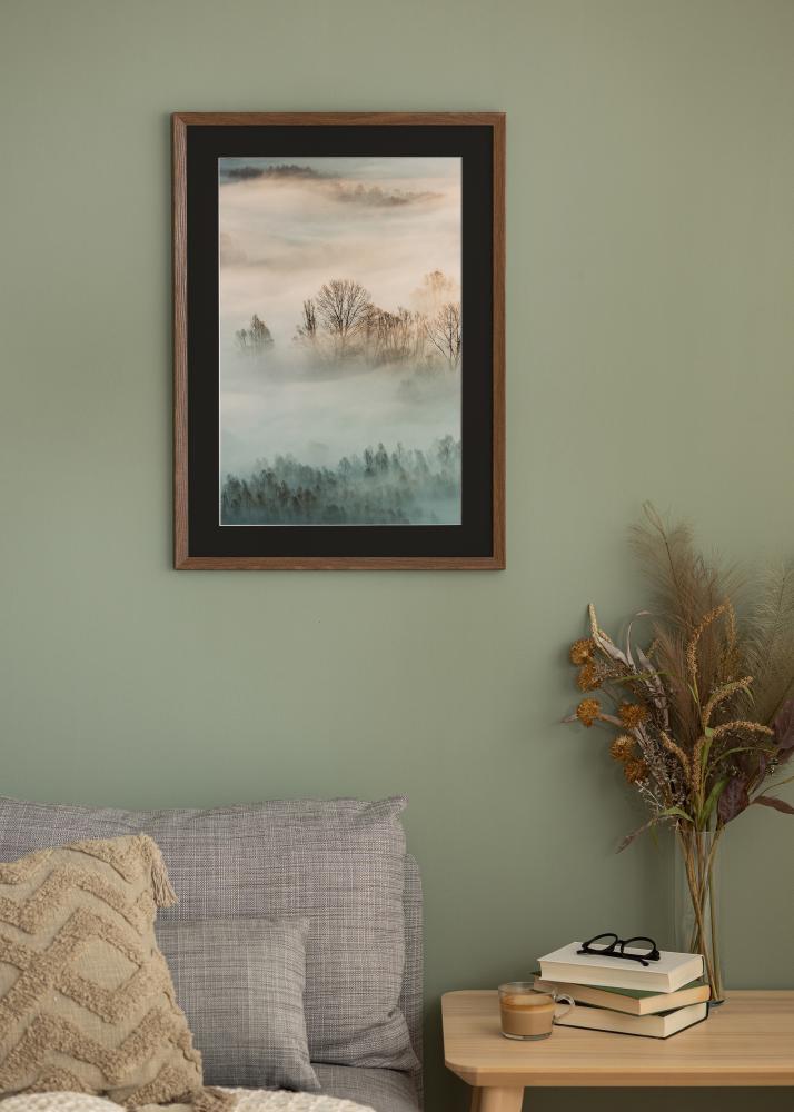 Rāmis Fiorito Tumšs Ozols 30x40 cm - Paspartū Melns 21x30 cm