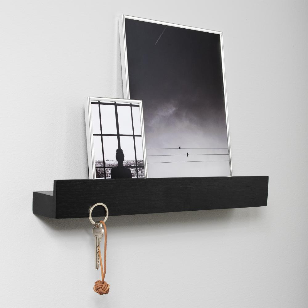 Magnēts Shelf Black Painted Oak 40 cm