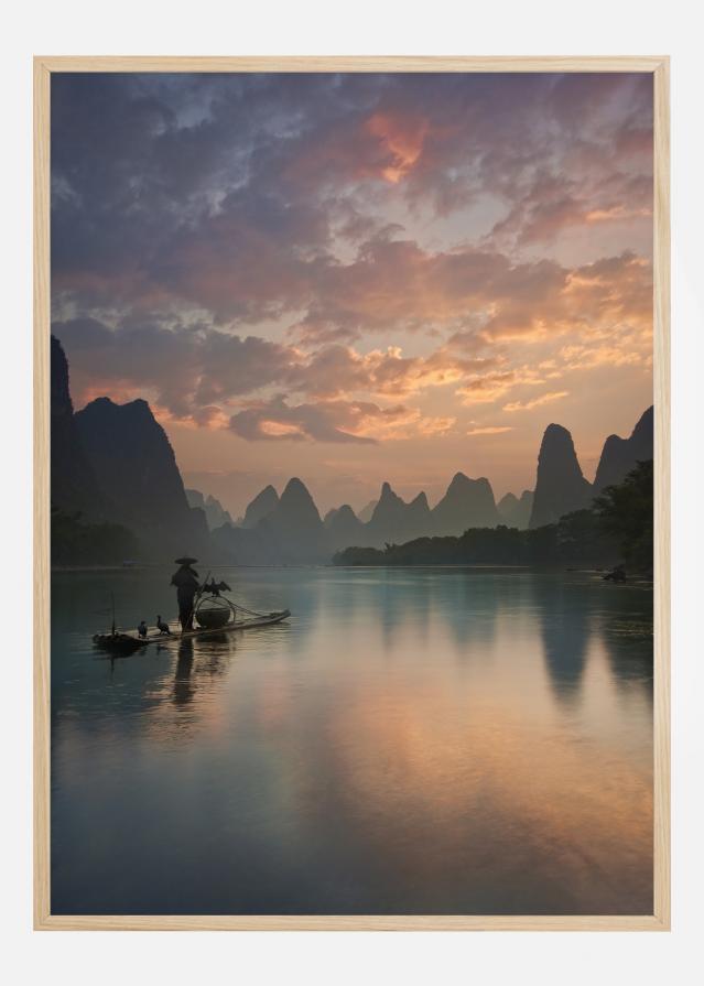 Li River Sunrise Plakāts