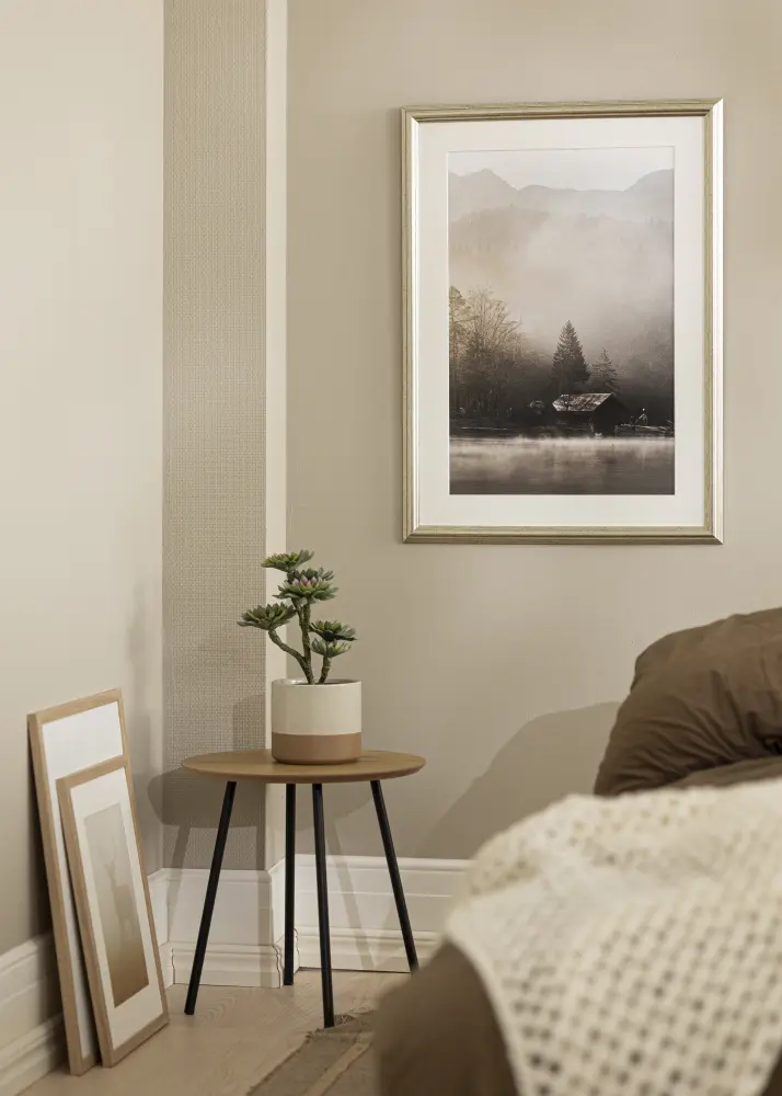 Rāmis Västkusten Sudrabs 50x70 cm - Paspartū Balts 42x59,4 cm (A2)