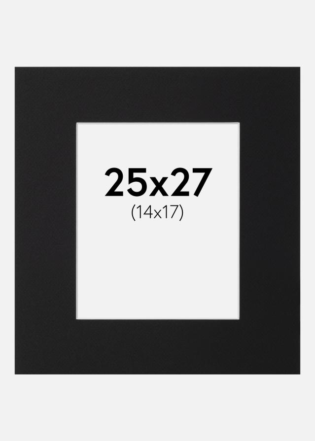 Paspartū Melns Standarts (Balts Kodols) 25x27 cm (14x17)