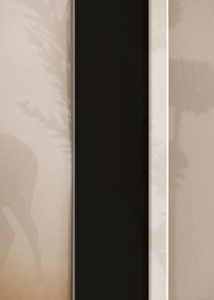 Rāmis Galant Balts 45x60 cm - Paspartū Melns 12x18 inches