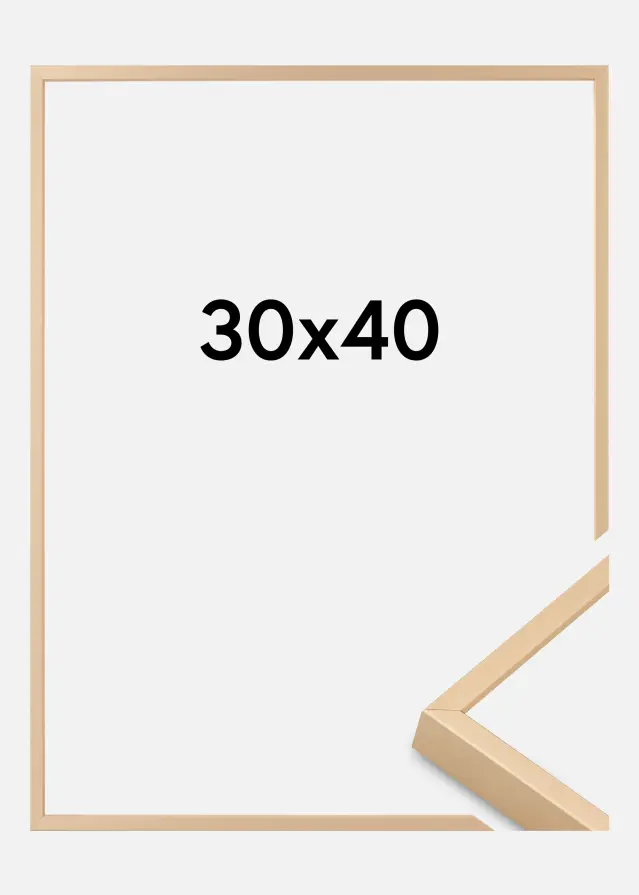 Alumīnija rāmis Akrila stikls Misiņš 30x40 cm