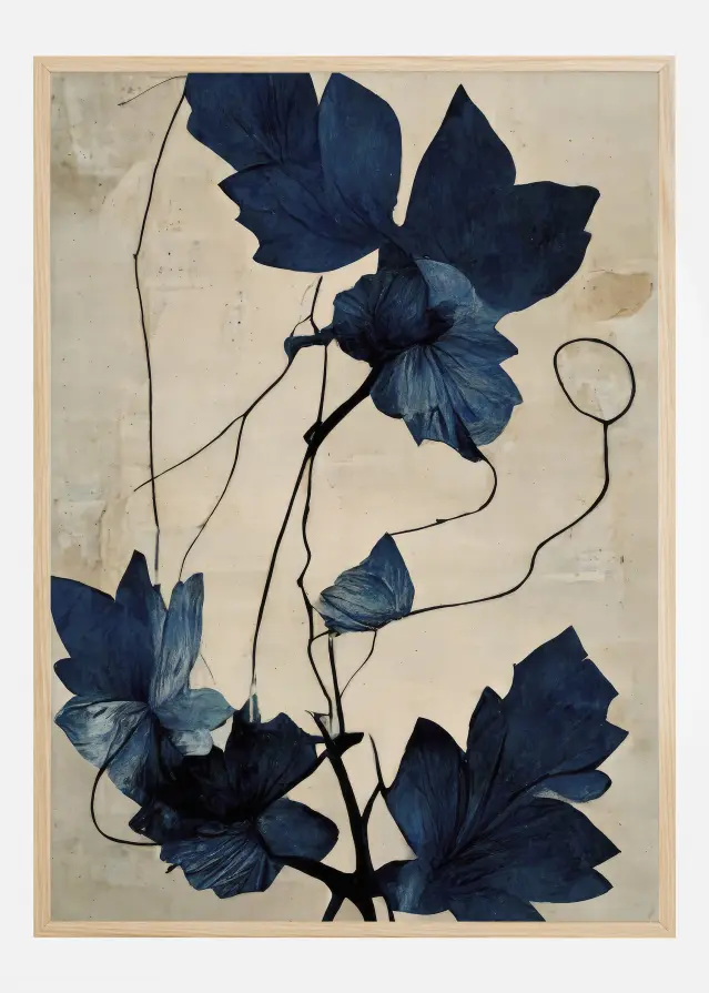Indigo Flower Plakāts