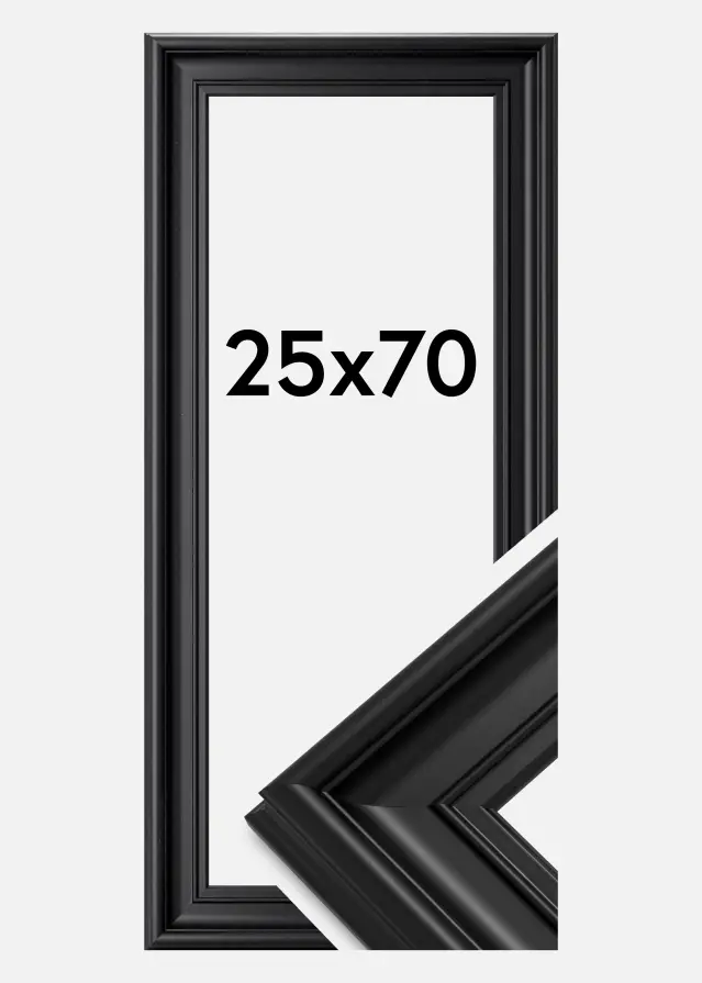 Rāmis Mora Premium Melns 25x70 cm