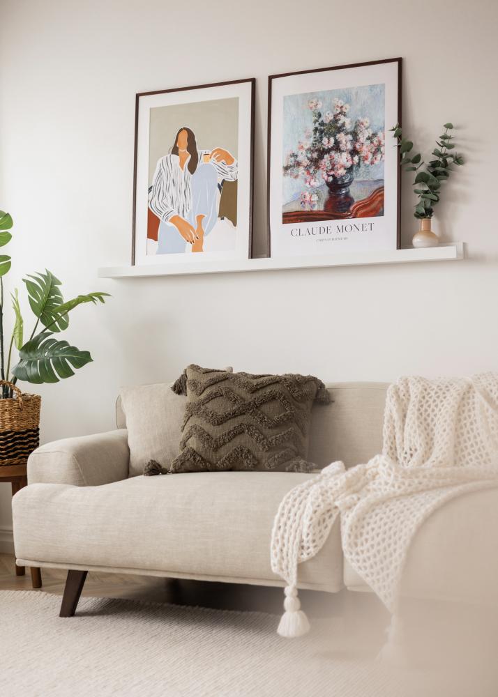 KAILA Attēla plaukts Balts 140 cm